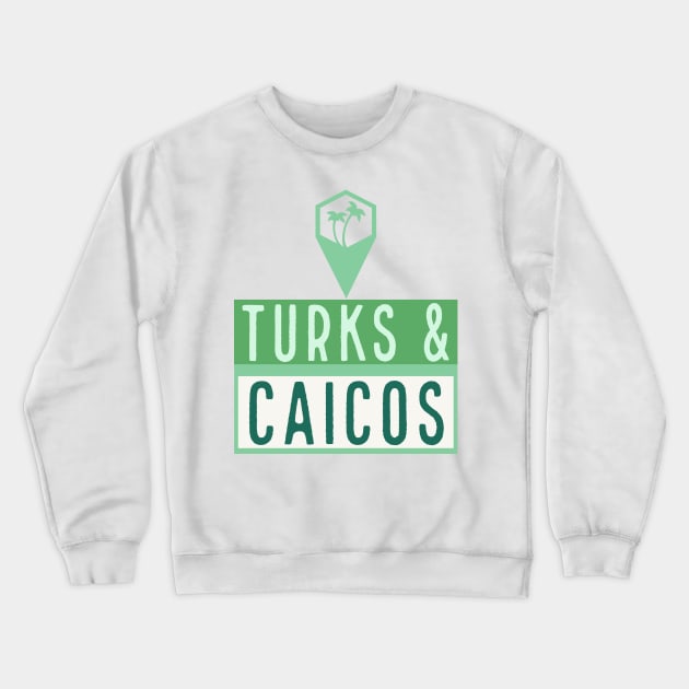 Turks and Caicos Islands Caribbean Crewneck Sweatshirt by cricky